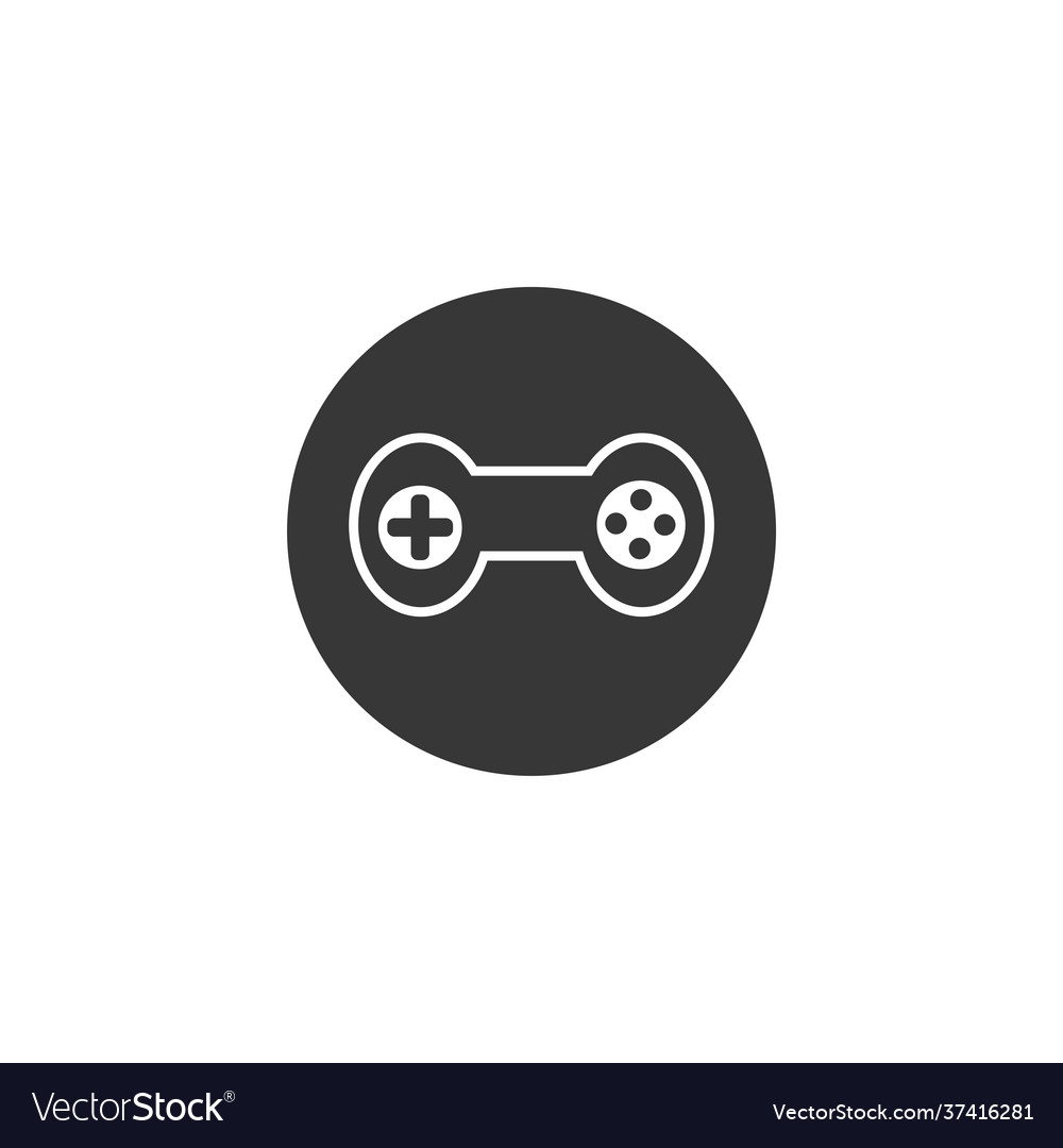 Joystick game controller icon design template Vector Image Joystick game controller icon design template