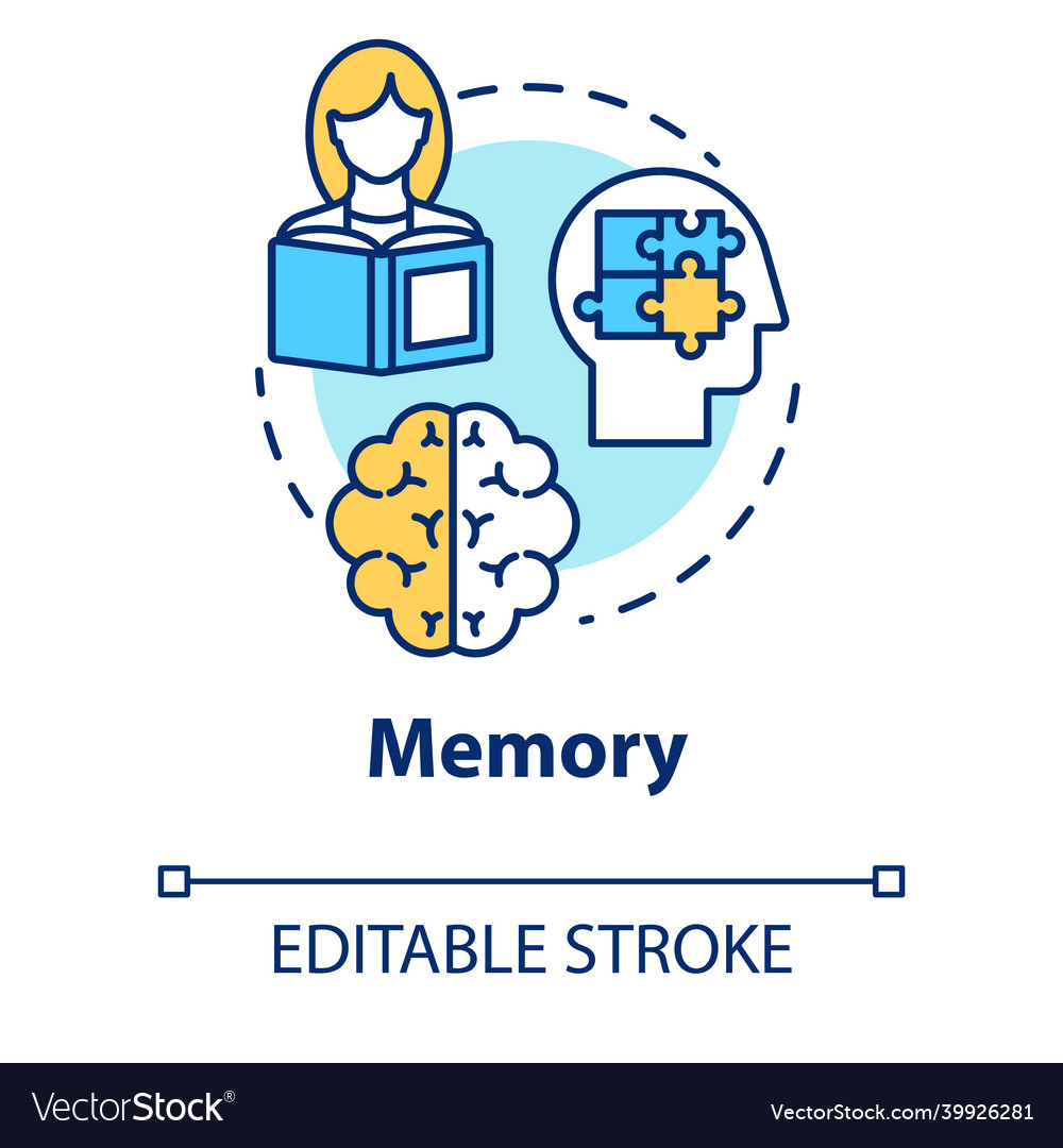 Memory concept icon receiving and storing Vector Image