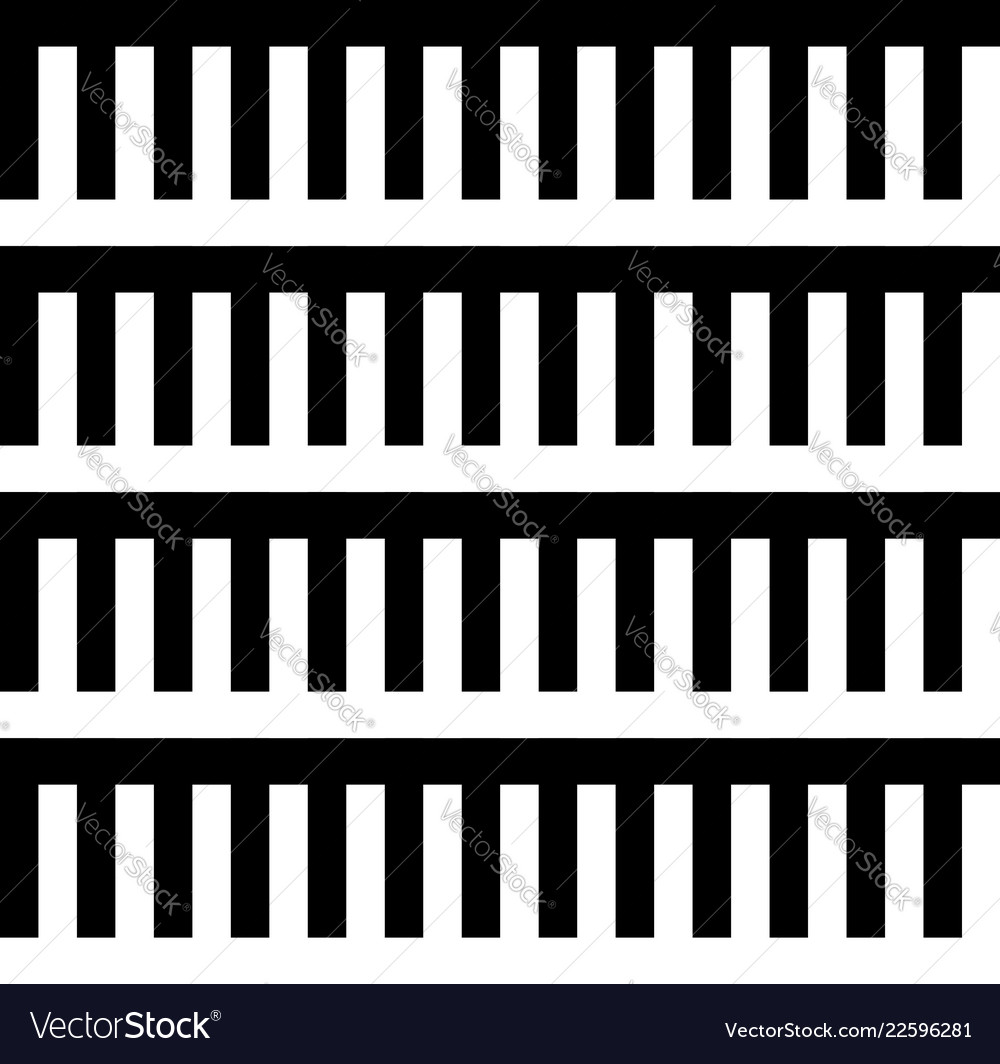 Monochrome background with serrated like pattern vector image Monochrome background with serrated like pattern