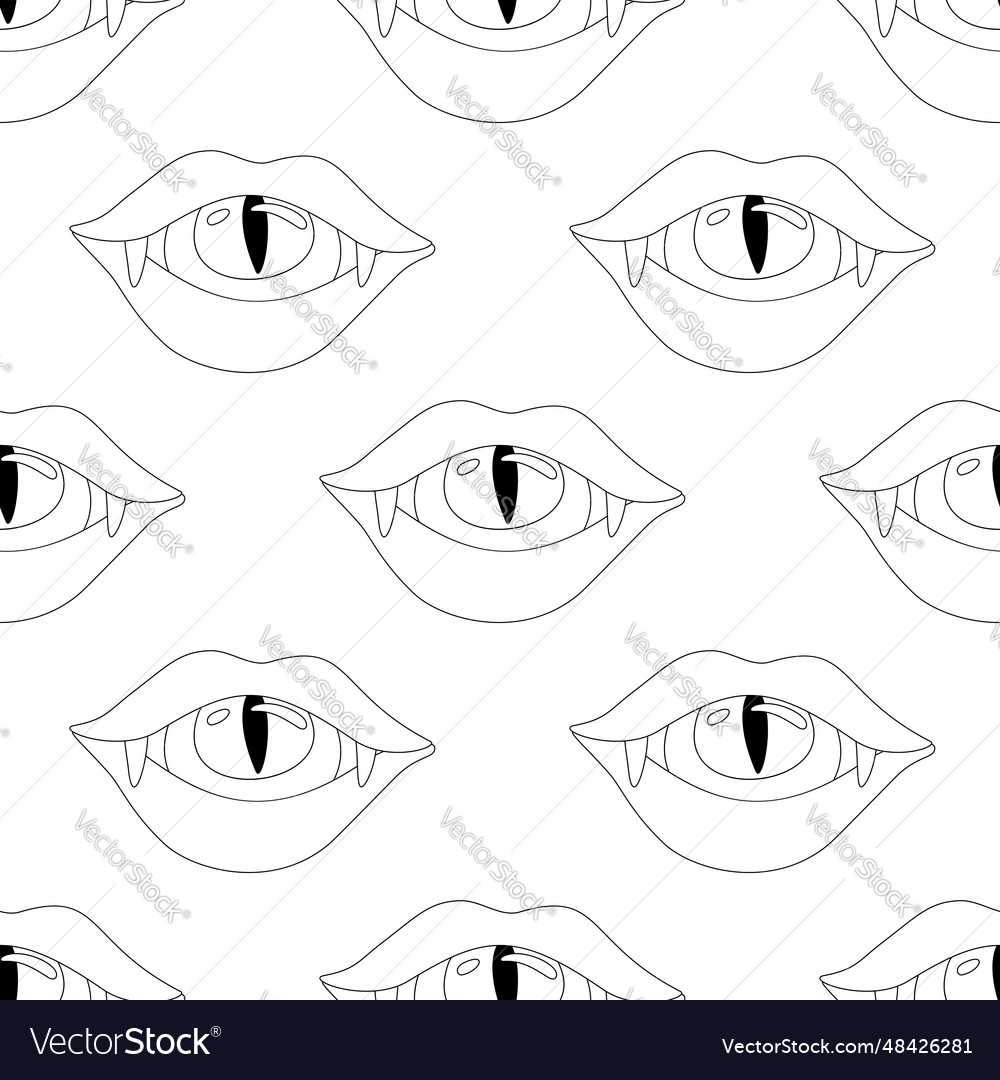 Seamless pattern with psyhodelical print vector image Seamless pattern with psyhodelical print