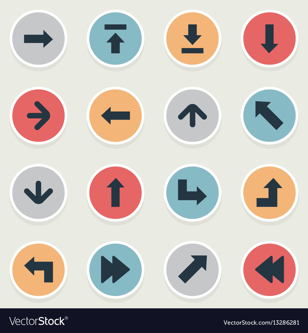 Set of 16 simple pointer icons can be found