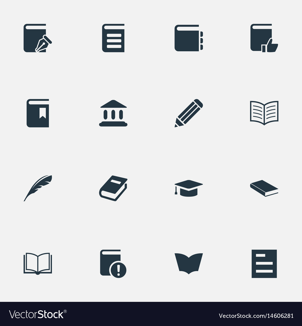 Set of simple knowledge icons