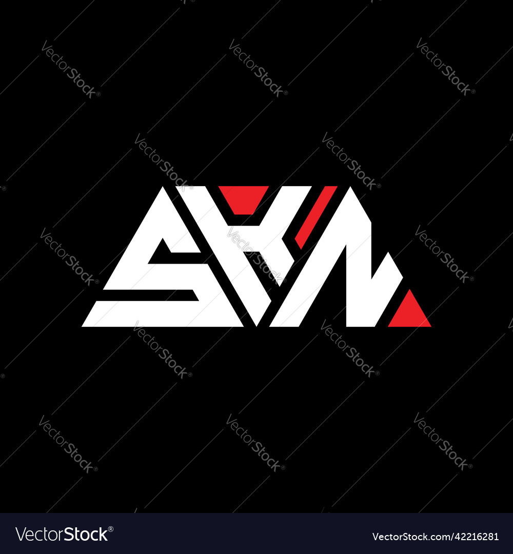 Skn triangle letter logo design