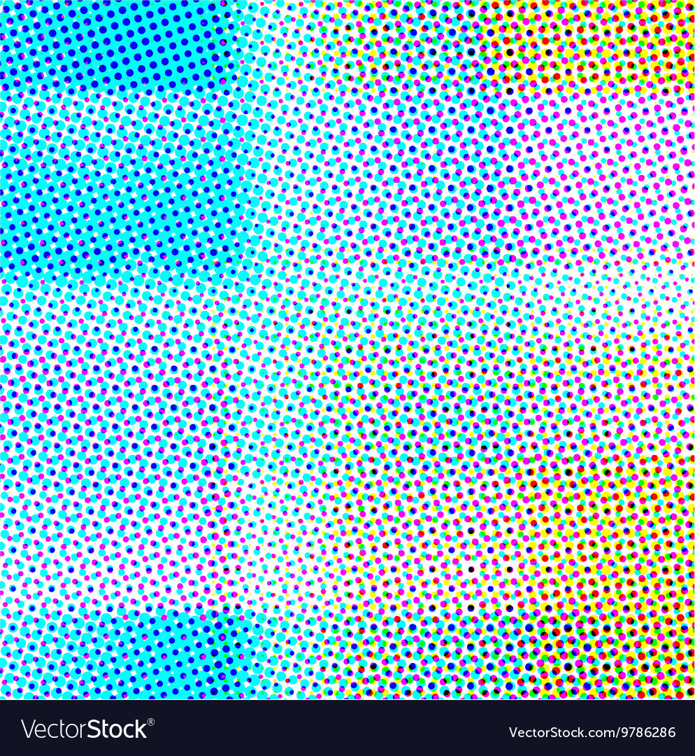 Abstract background in color halftone effect