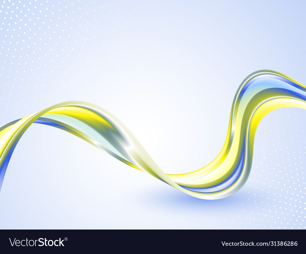 Abstract colorful background with wave Vector Image Abstract colorful background with wave