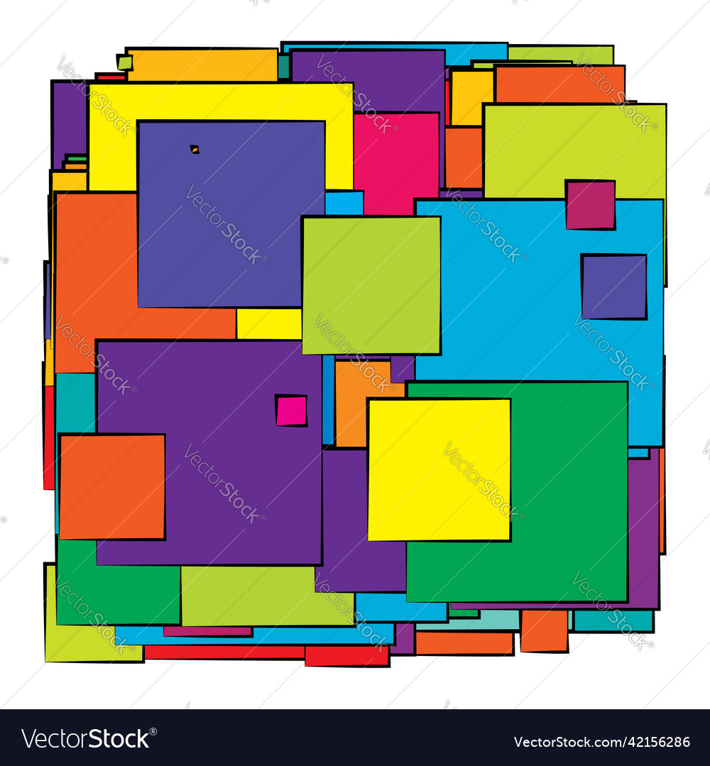 Abstract overlapping squares pattern Vector Image Abstract overlapping squares pattern