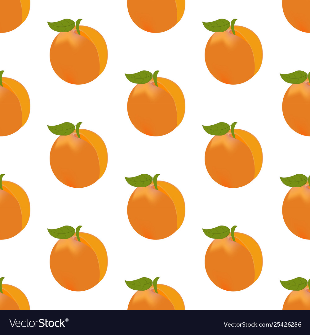 Apricot seamless pattern