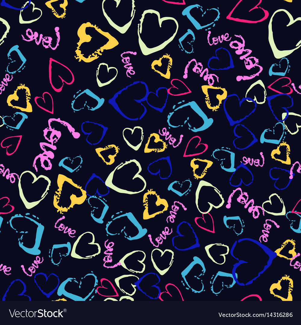 Colorful seamless pattern with brush Royalty Free Vector