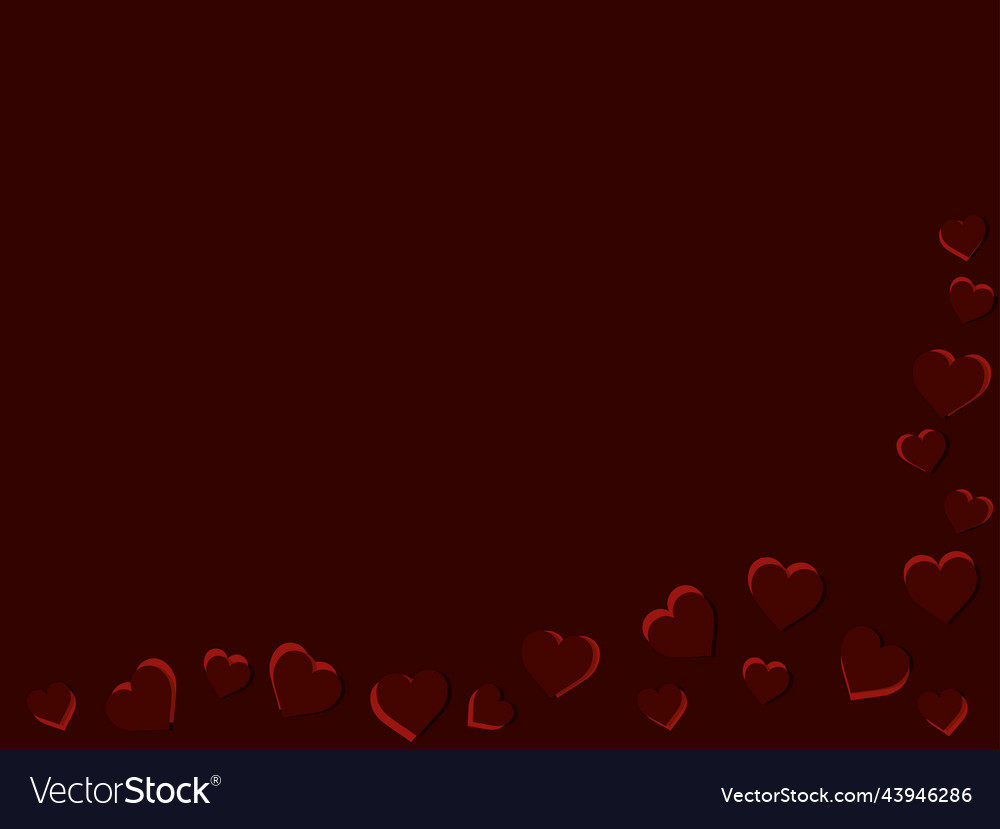 Dark red layered heart pattern background