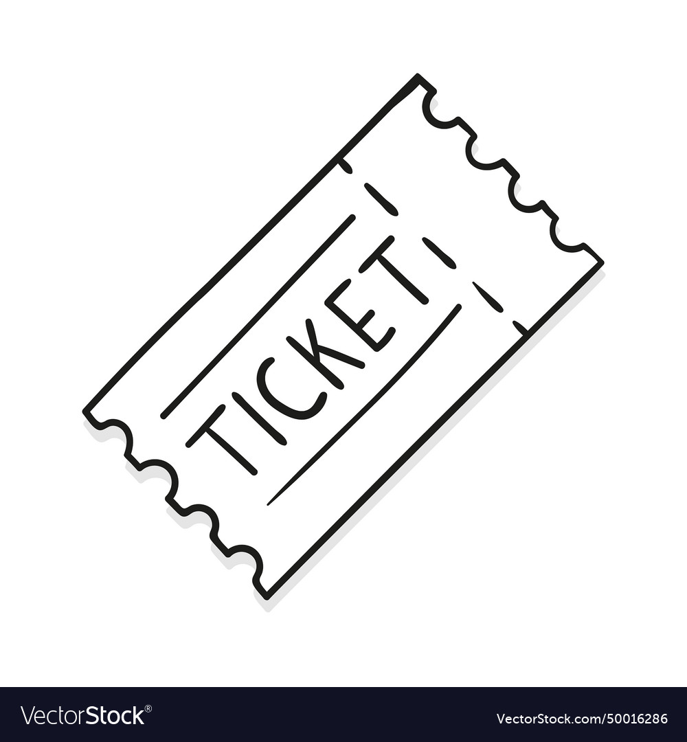 Entrance ticket icon Royalty Free Vector Image