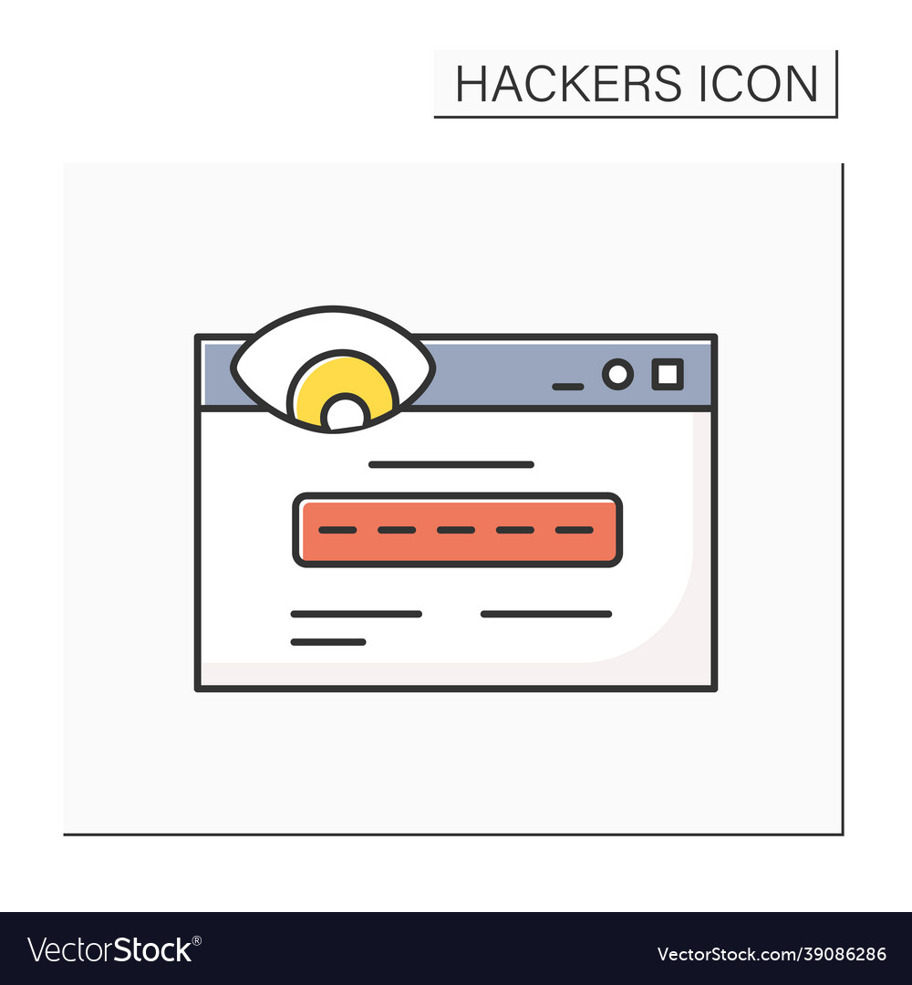 Fake url color icon vector image Fake url color icon