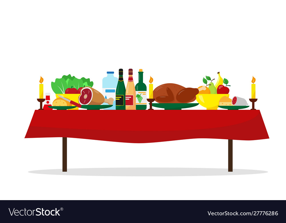 Festive Holiday Dinner Table