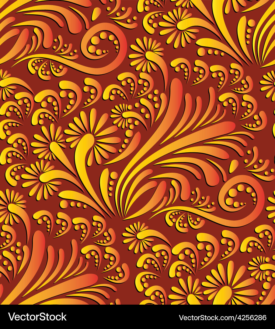 Floral seamless pattern background Royalty Free Vector Image