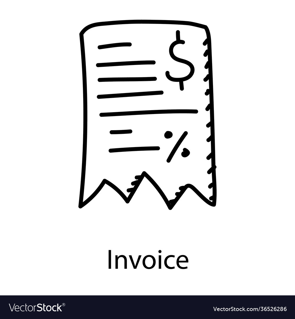 Invoice Royalty Free Vector Image - VectorStock