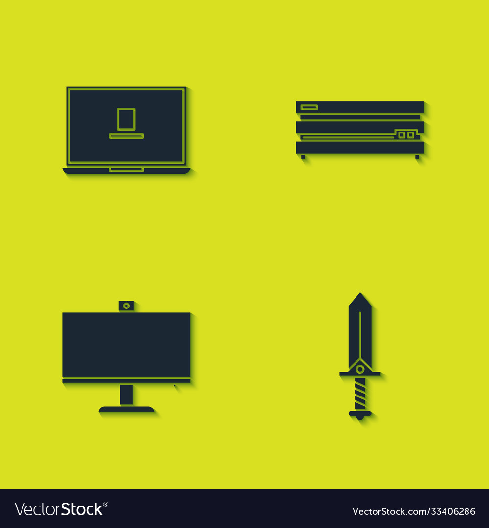 Set laptop sword for game computer monitor