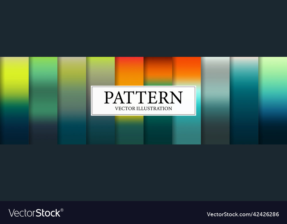 Set of 10 different gradient texture backgrounds