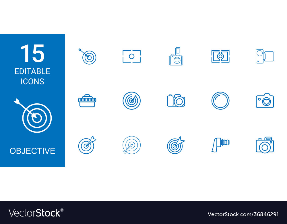 15 objective icons
