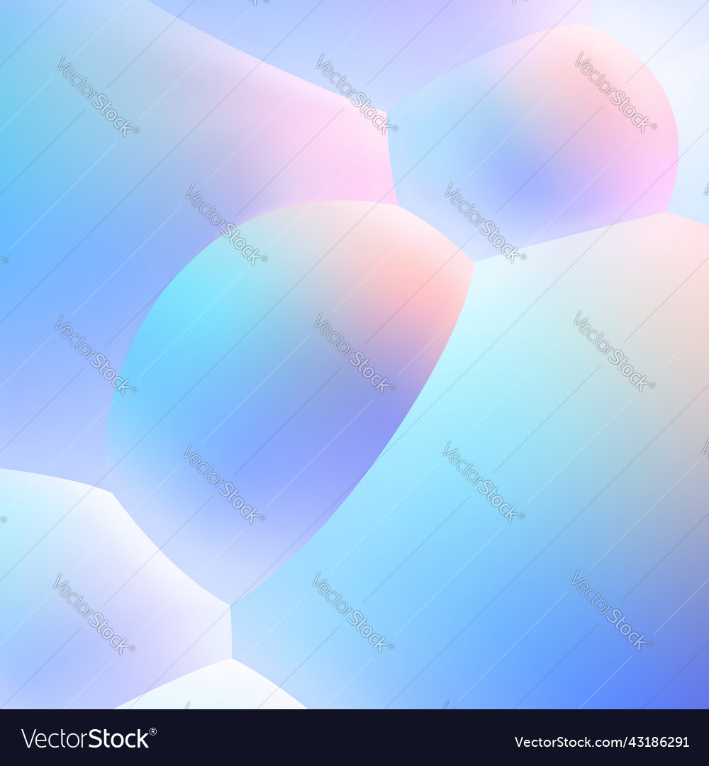 Abstract background with pearlescent soft bubbles vector image Abstract background with pearlescent soft bubbles
