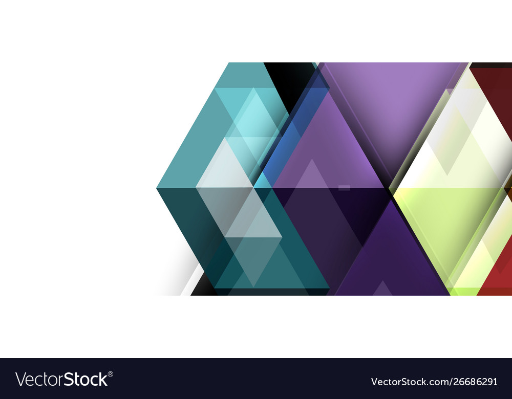 Abstract concept triangle graphic element Vector Image Abstract concept triangle graphic element