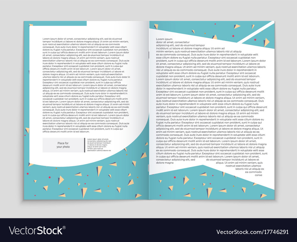 Abstract layout background set for art