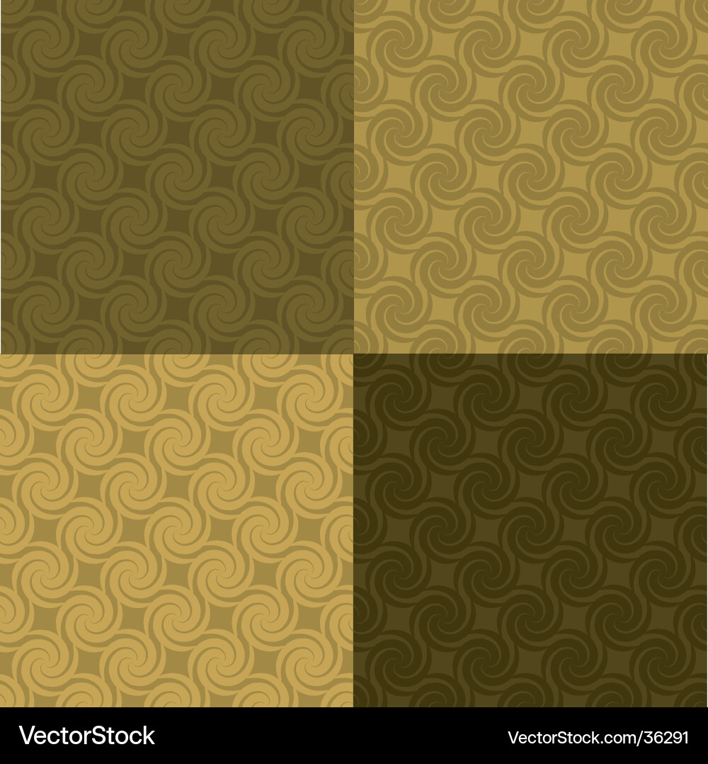 Golden swirl pattern multi Royalty Free Vector Image