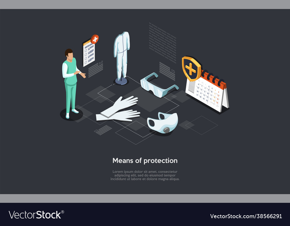 In Cartoon 3d Stil isometrische vector image In Cartoon 3d Stil isometrische