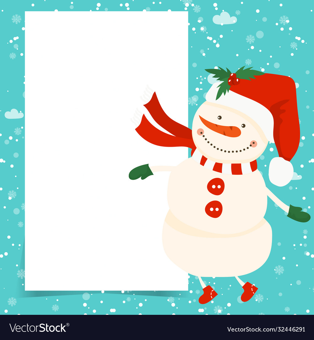 Merry christmas and happy new year winter
