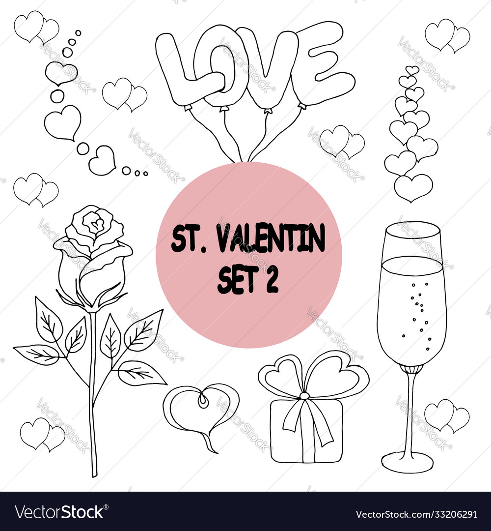 On love theme beautiful abstract pattern Vector Image