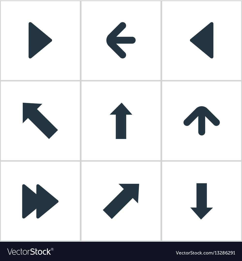 Set of 9 simple indicator icons can be found