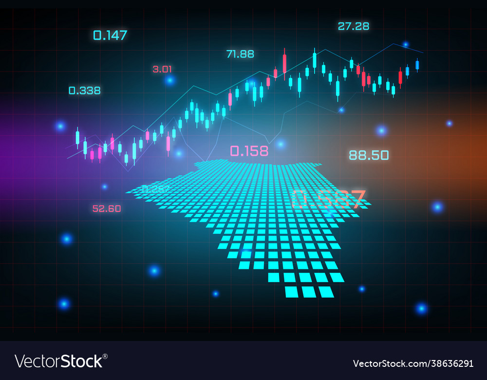 Stock market background or forex trading business