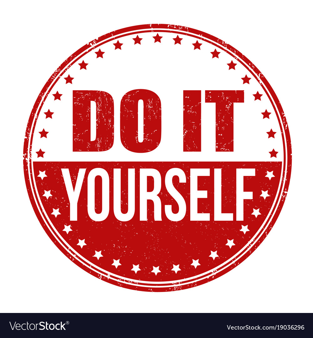 Do it yourself stamp Royalty Free Vector Image