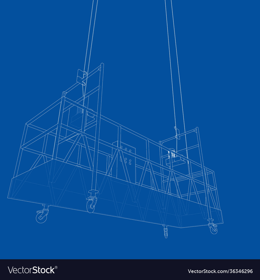 Empty Construction Elevator Royalty Free Vector Image Empty Construction Elevator Royalty Free Vector Image