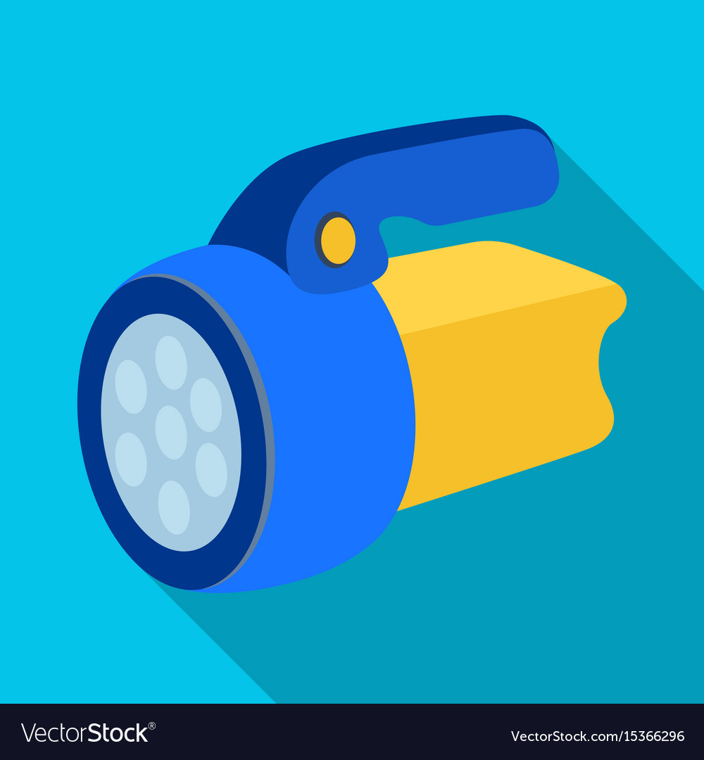 Flashlighttent single icon in flat style