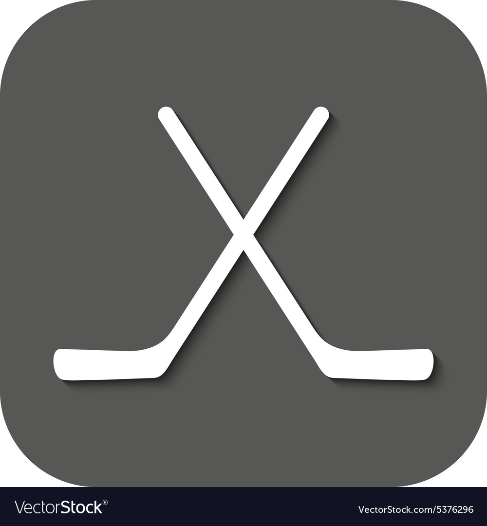 Hockey icon game symbol flat