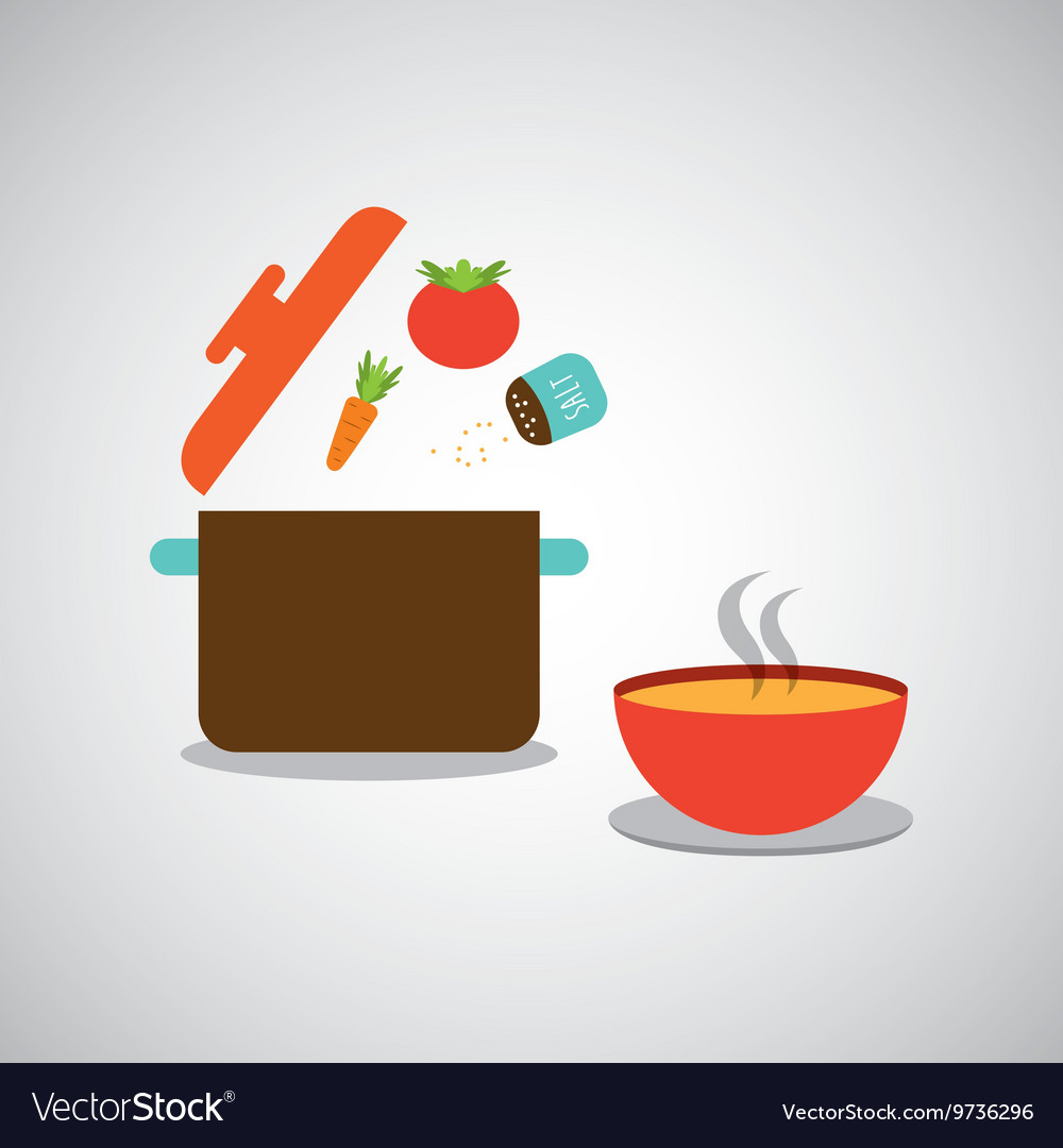 Kitchen tools food cookware Royalty Free Vector Image