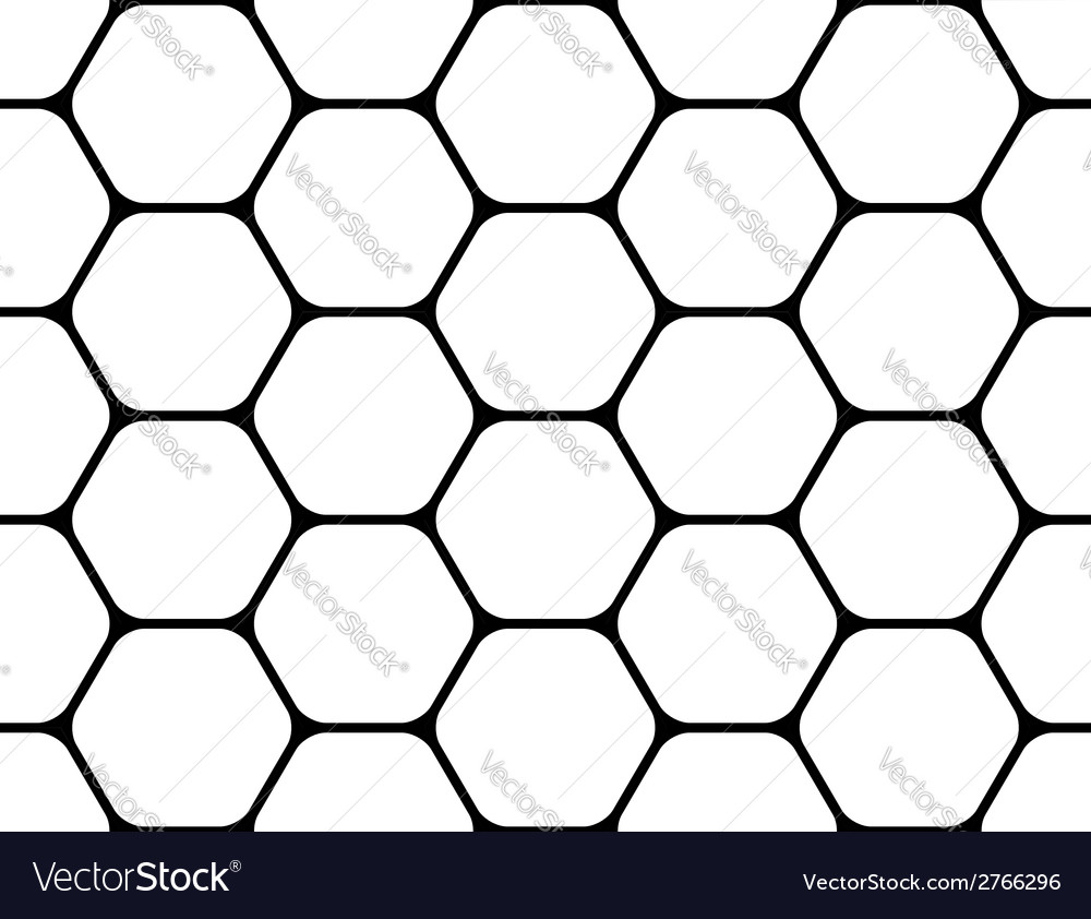 Monochrome Hexagon Pattern