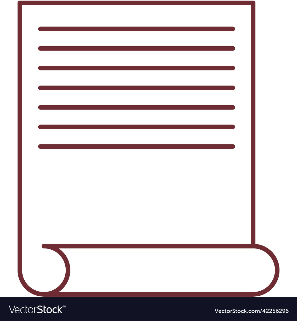 Paper document with text icon sheet