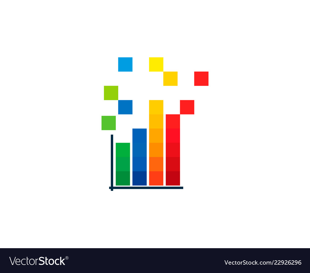 Pixel Statistics Icon - Data & Analytics