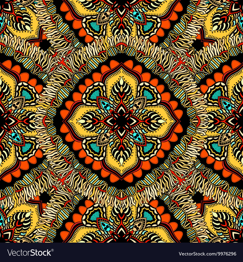 Round seamless pattern