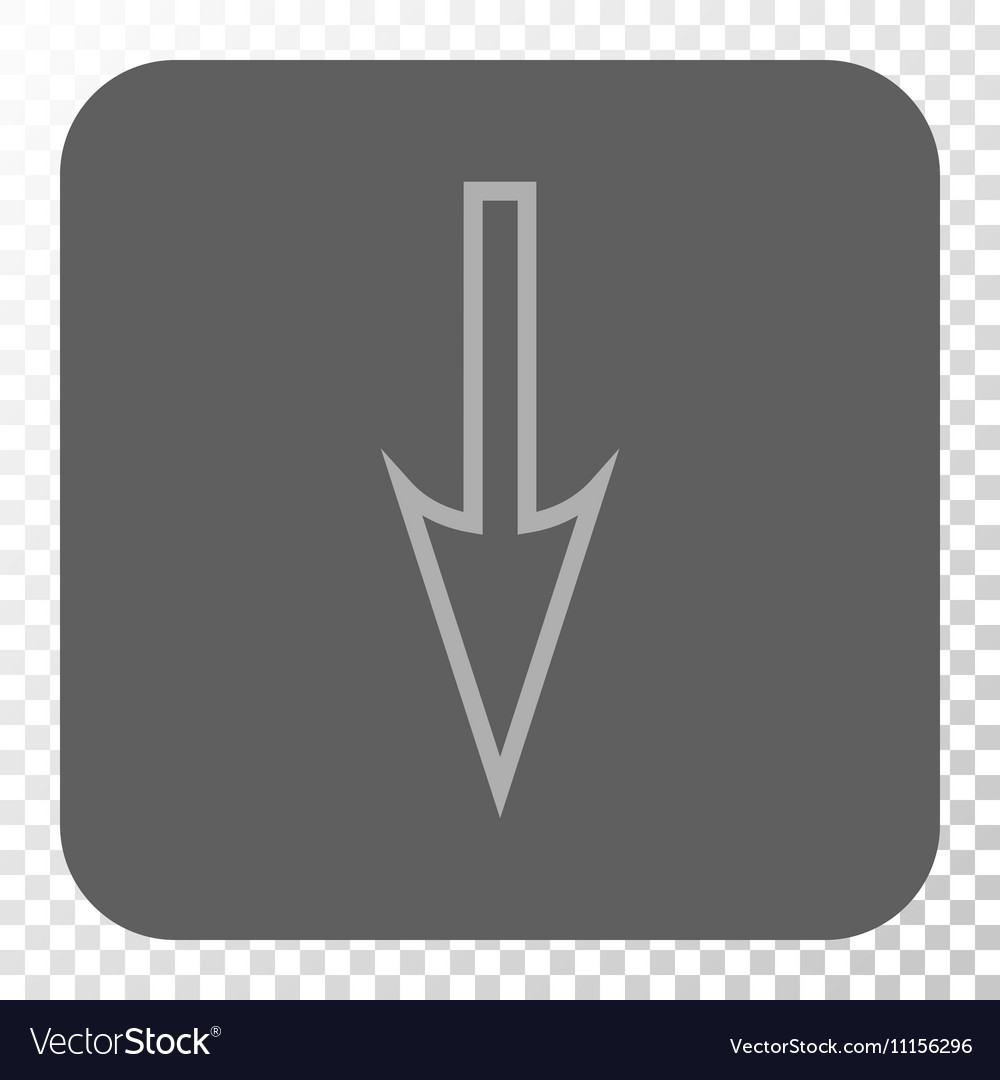Sharp arrow down rounded square button