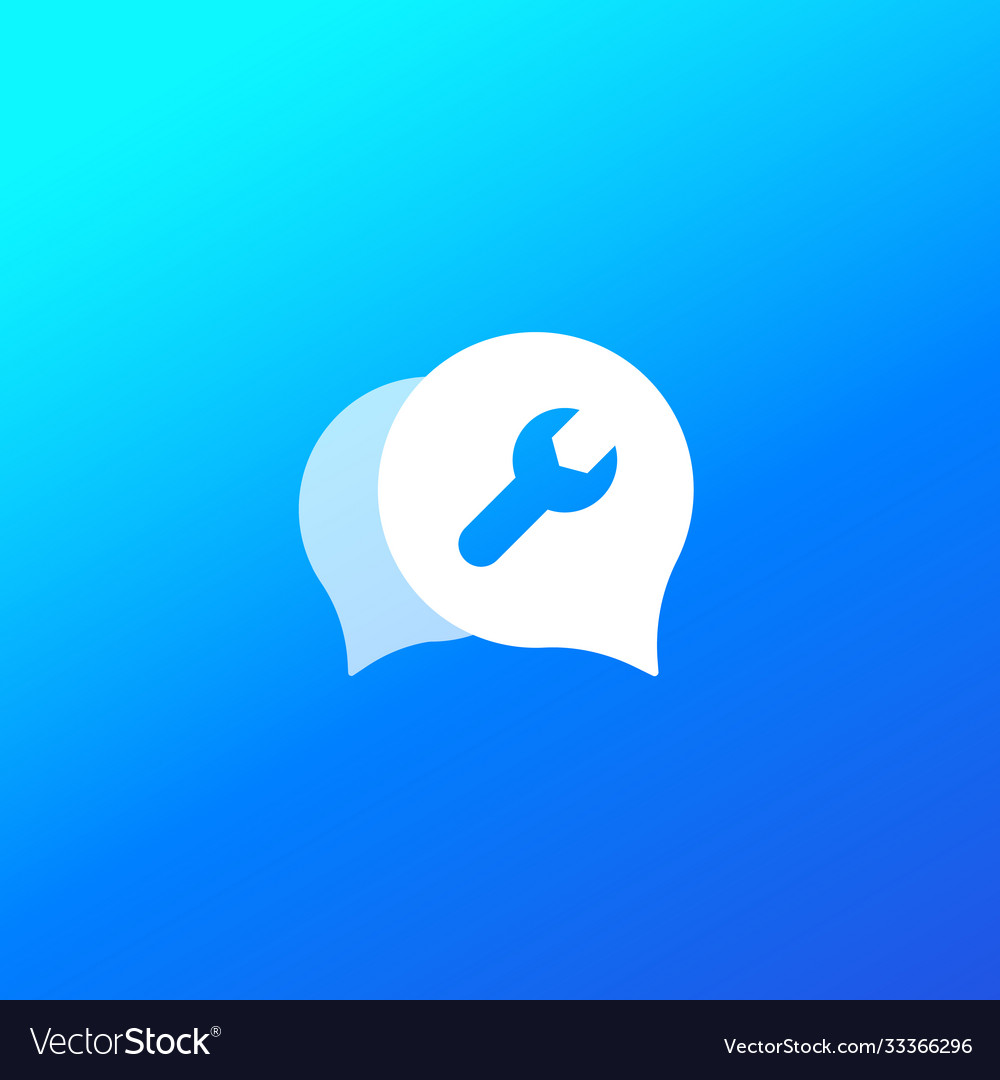 Support chat icon for web