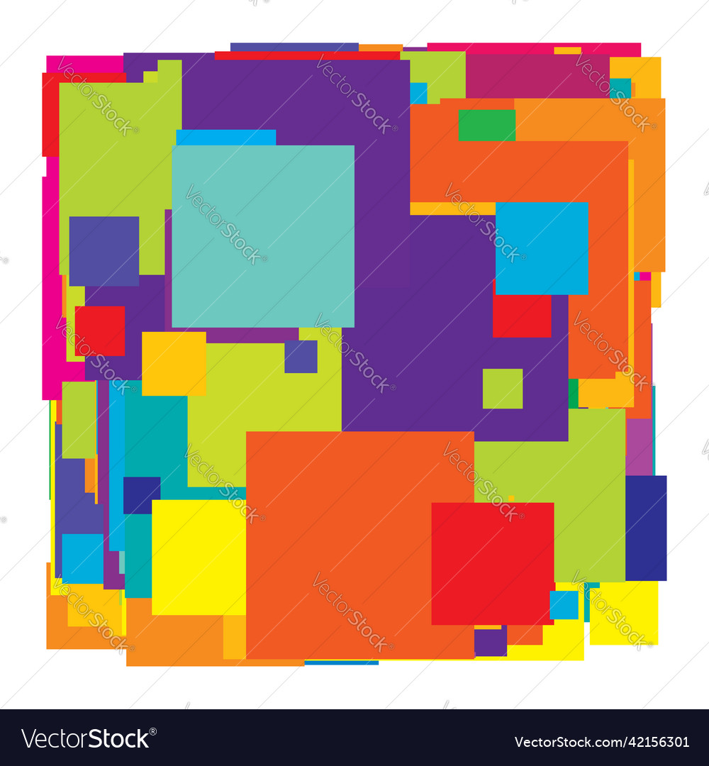 Abstract overlapping squares pattern Vector Image Abstract overlapping squares pattern