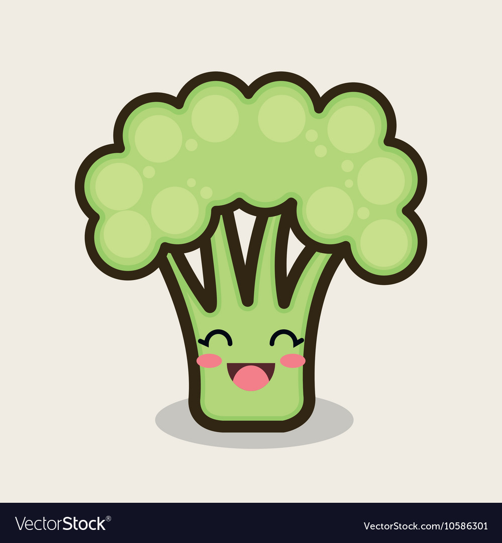 Cartoon broccoli Gemüsedesign