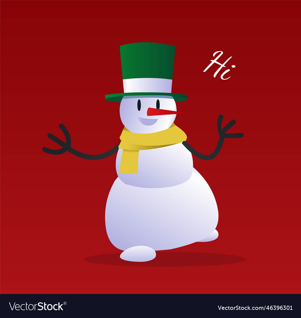 Christmas snowman banner