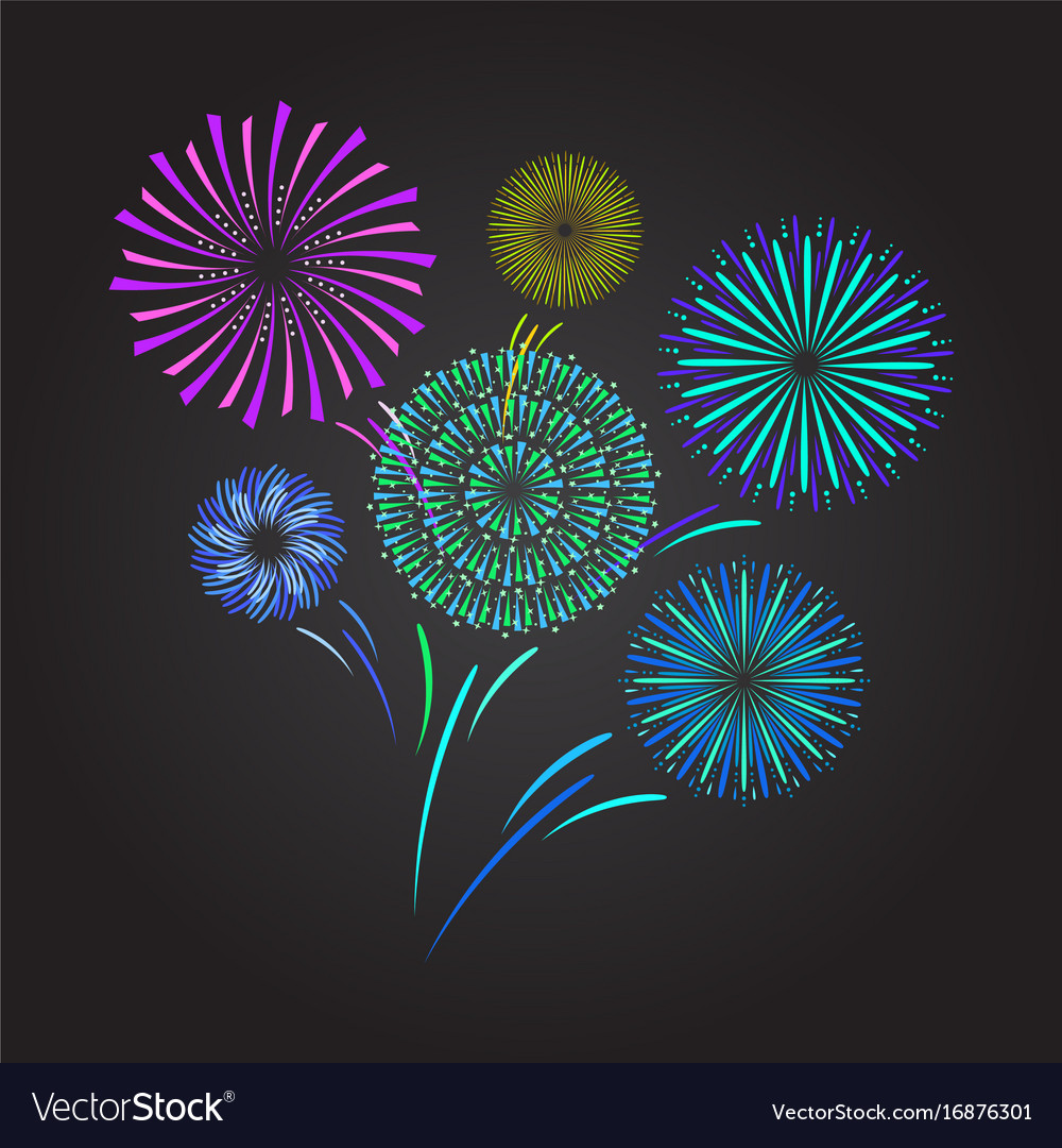 Farbe Feier Feuerwerk