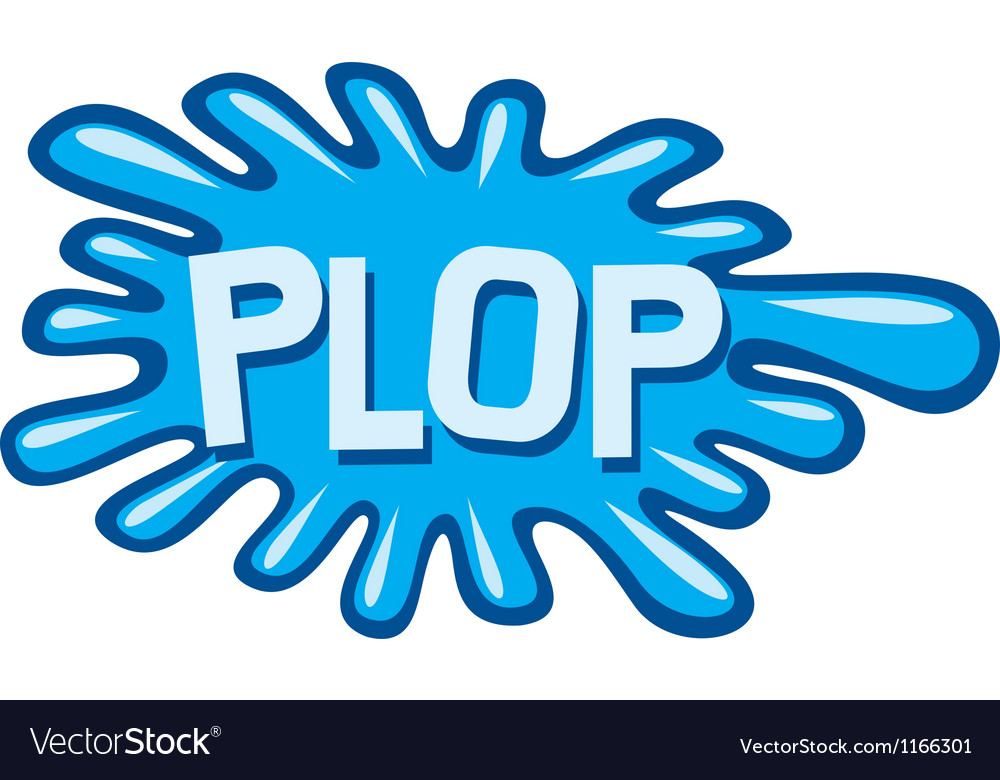 Comic book plop Royalty Free Vector Image - VectorStock