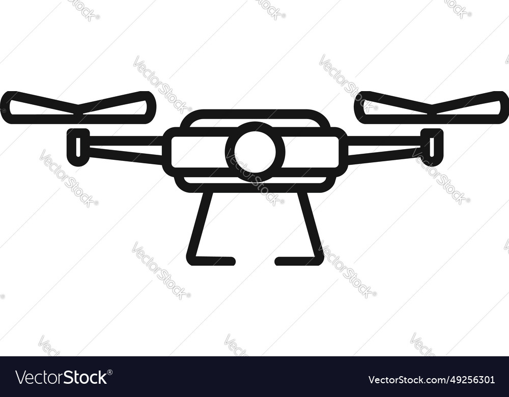 Drone control vehicle icon outline ai Royalty Free Vector