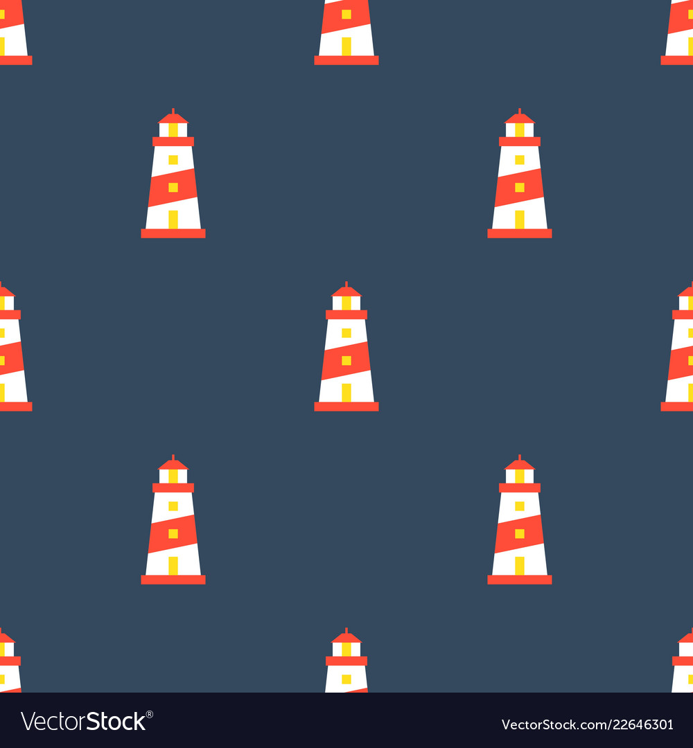 Lighthouse Seamless Pattern