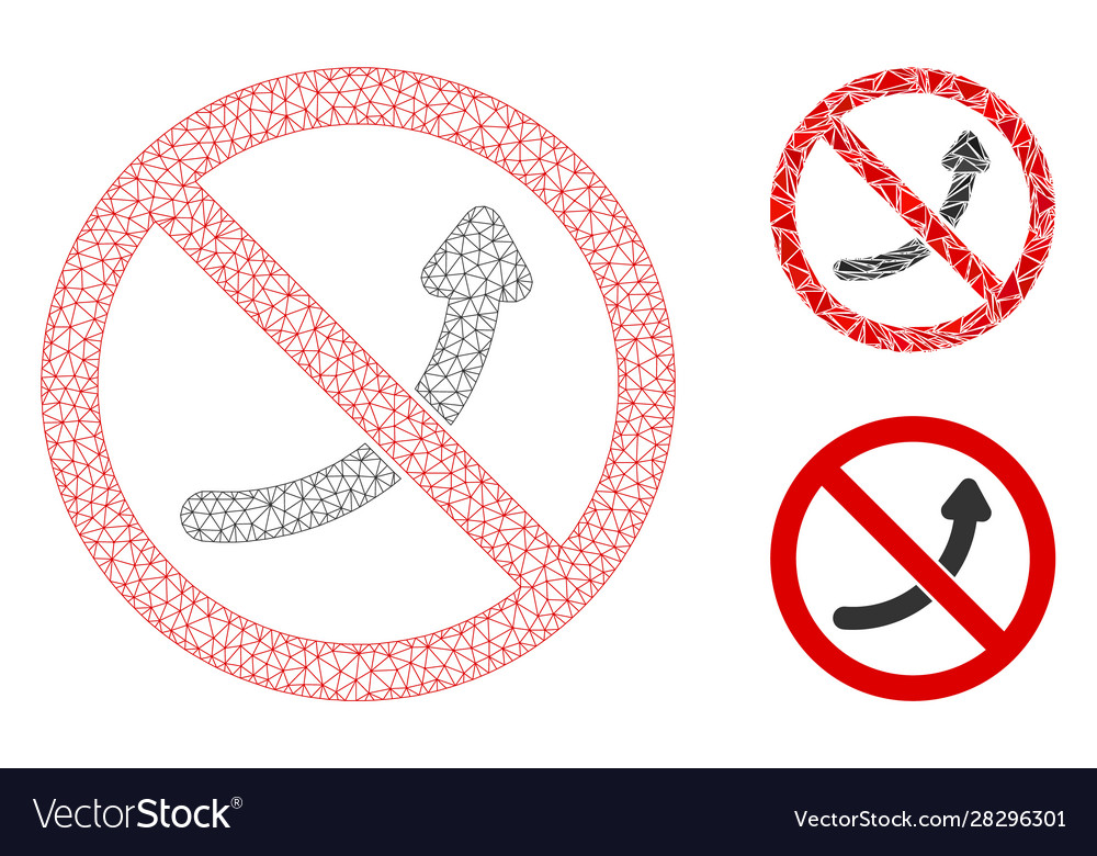 No potency mesh network model and triangle vector image No potency mesh network model and triangle
