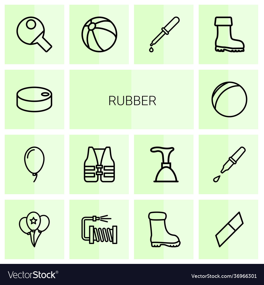 Rubber icons